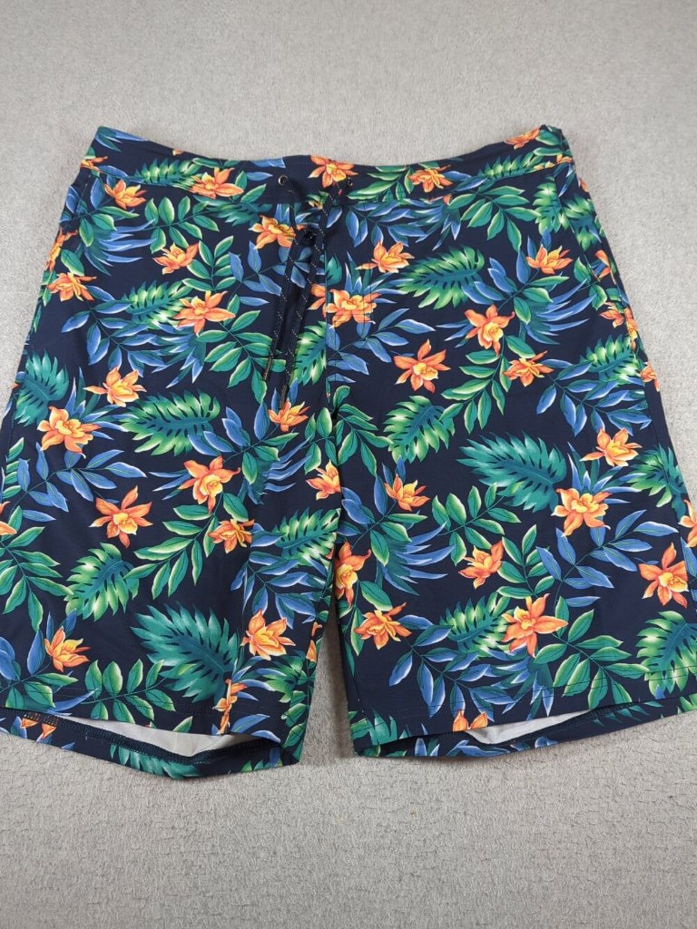 Fair Harbor Swim Trunks Men's XL Tropical Lined Drawstring Pockets